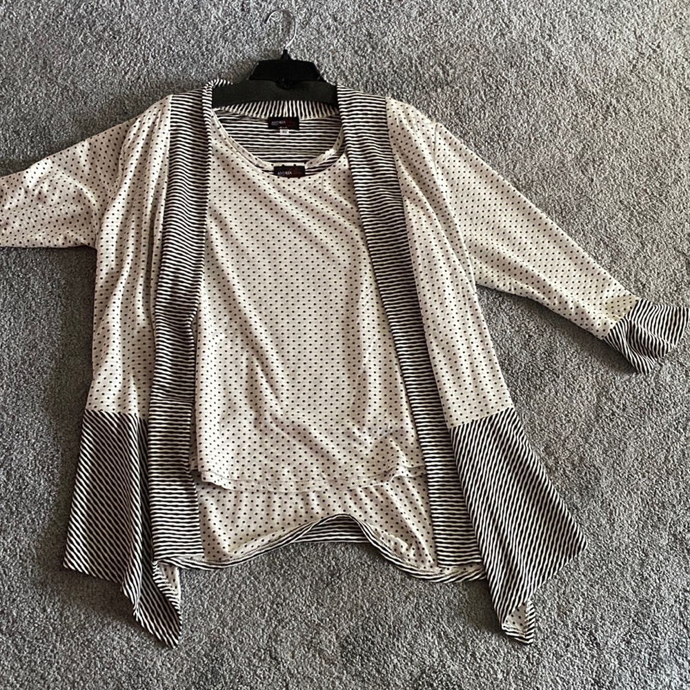 Andria Liell size XL 2 pieces (blouse and sweater)